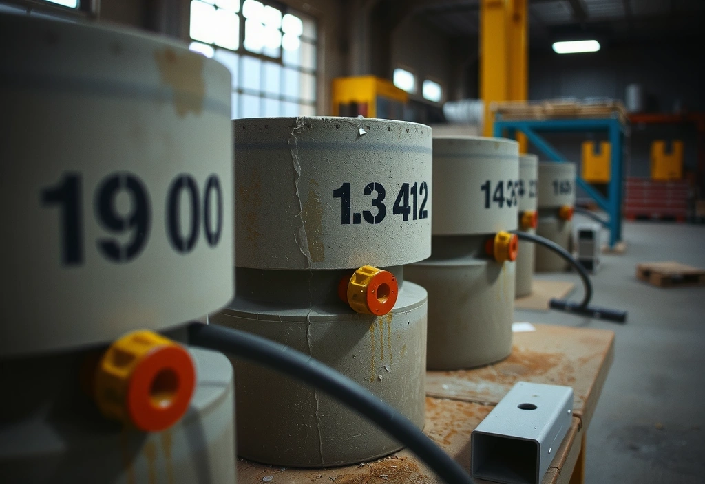 Muestreo de cilindros de concreto